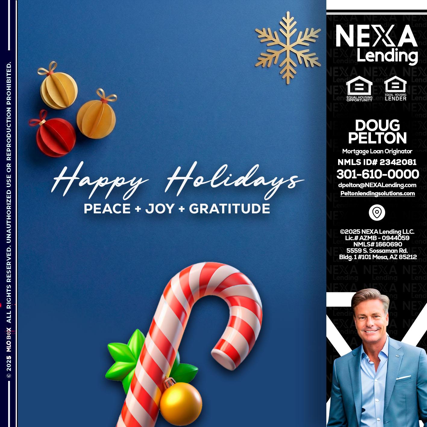 HAPPY HOLIDAYS - Doug Pelton -Mortgage Loan Officer