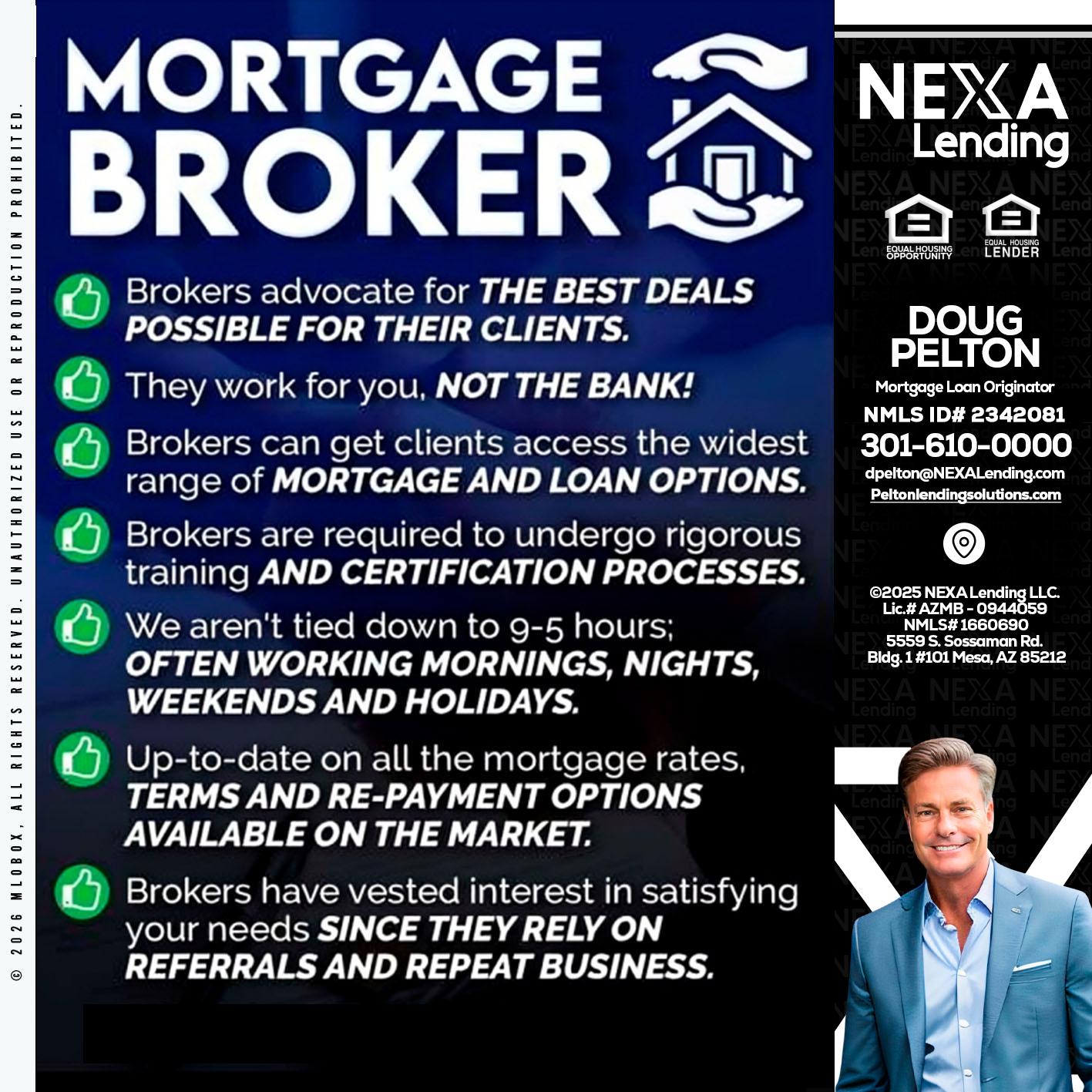 MORTGAGE BROKER - Doug Pelton -Mortgage Loan Officer