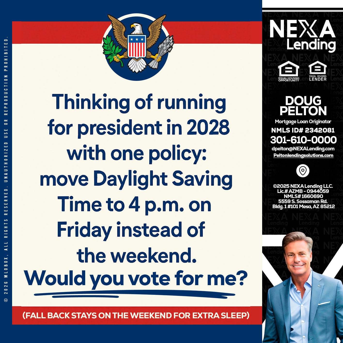 THINKING OF RUNING - Doug Pelton -Mortgage Loan Officer