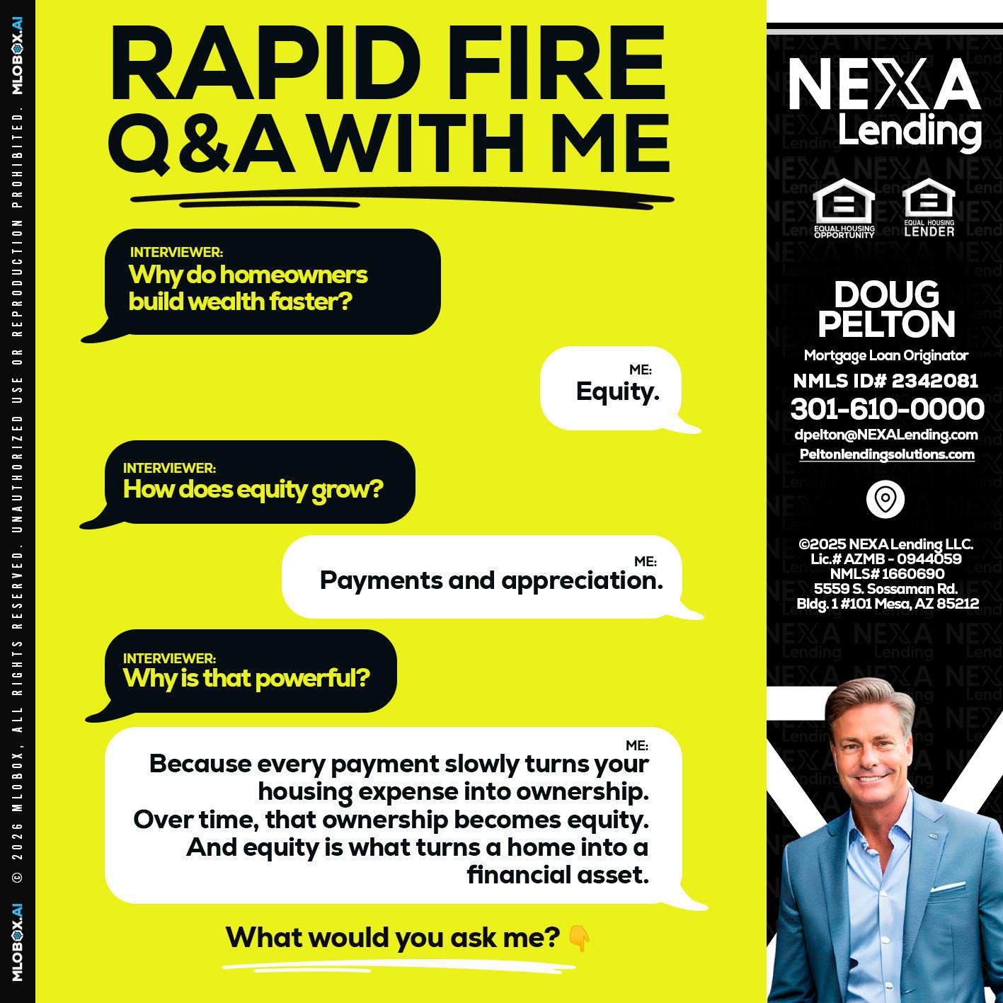 RAPID FIRE Q&A - Doug Pelton -Mortgage Loan Officer
