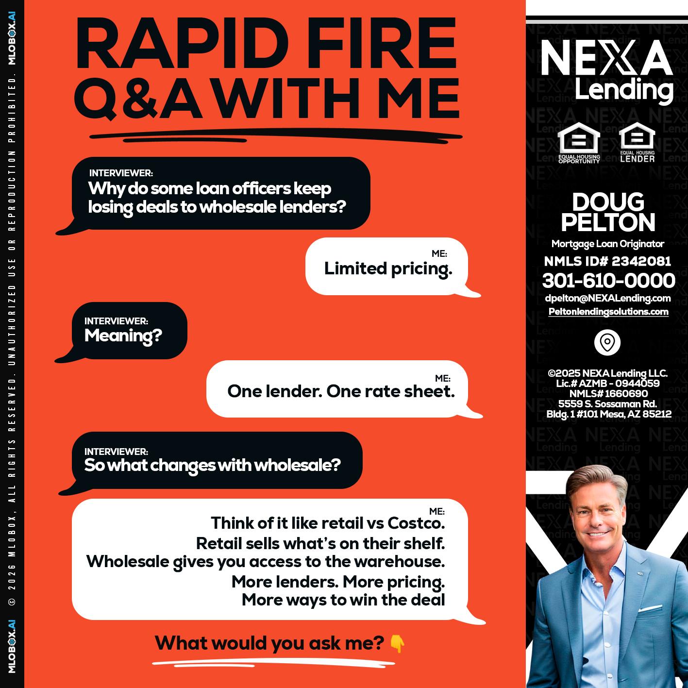 Q&A - Doug Pelton -Mortgage Loan Officer