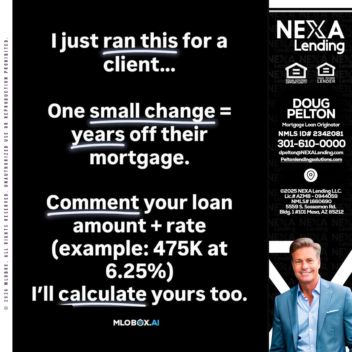 I JUST RAN - Doug Pelton -Mortgage Loan Officer