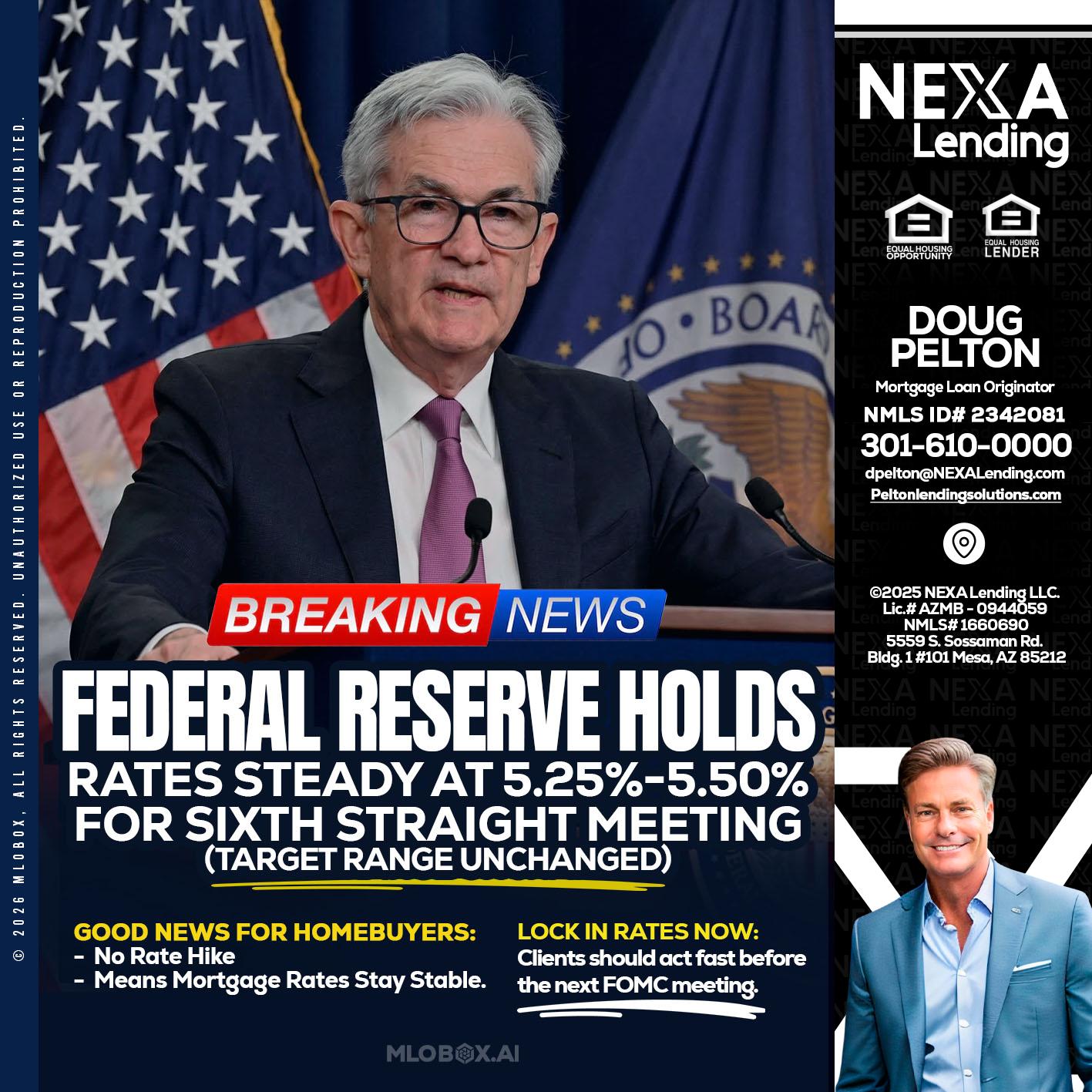 federal reserve - Doug Pelton -Mortgage Loan Officer