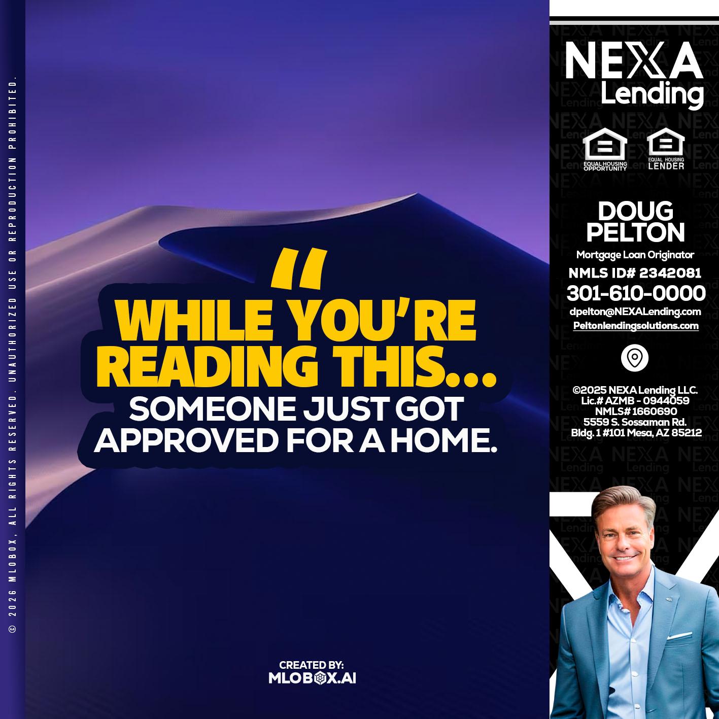 WHILE YOU - Doug Pelton -Mortgage Loan Officer