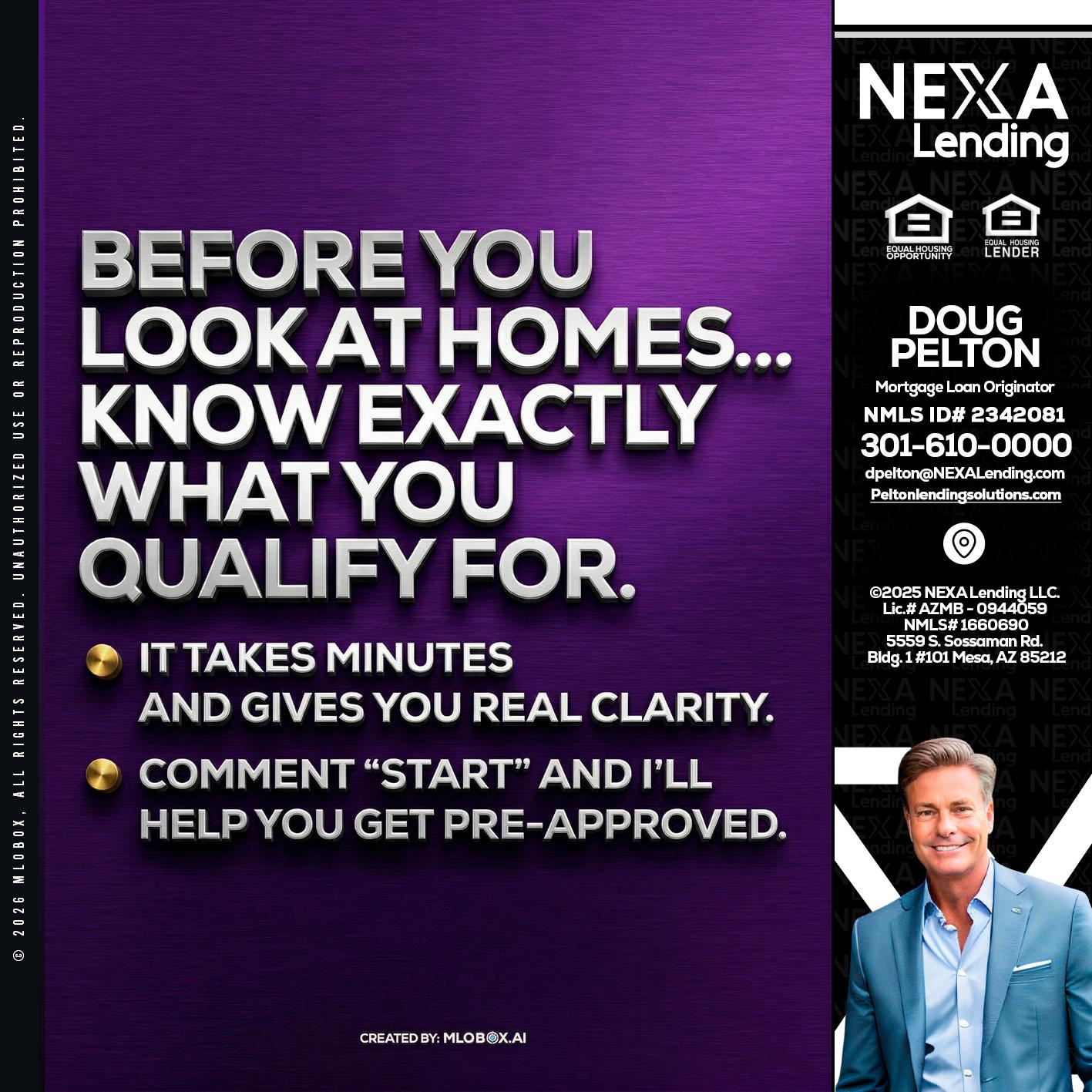 BEFORE YOU - Doug Pelton -Mortgage Loan Officer