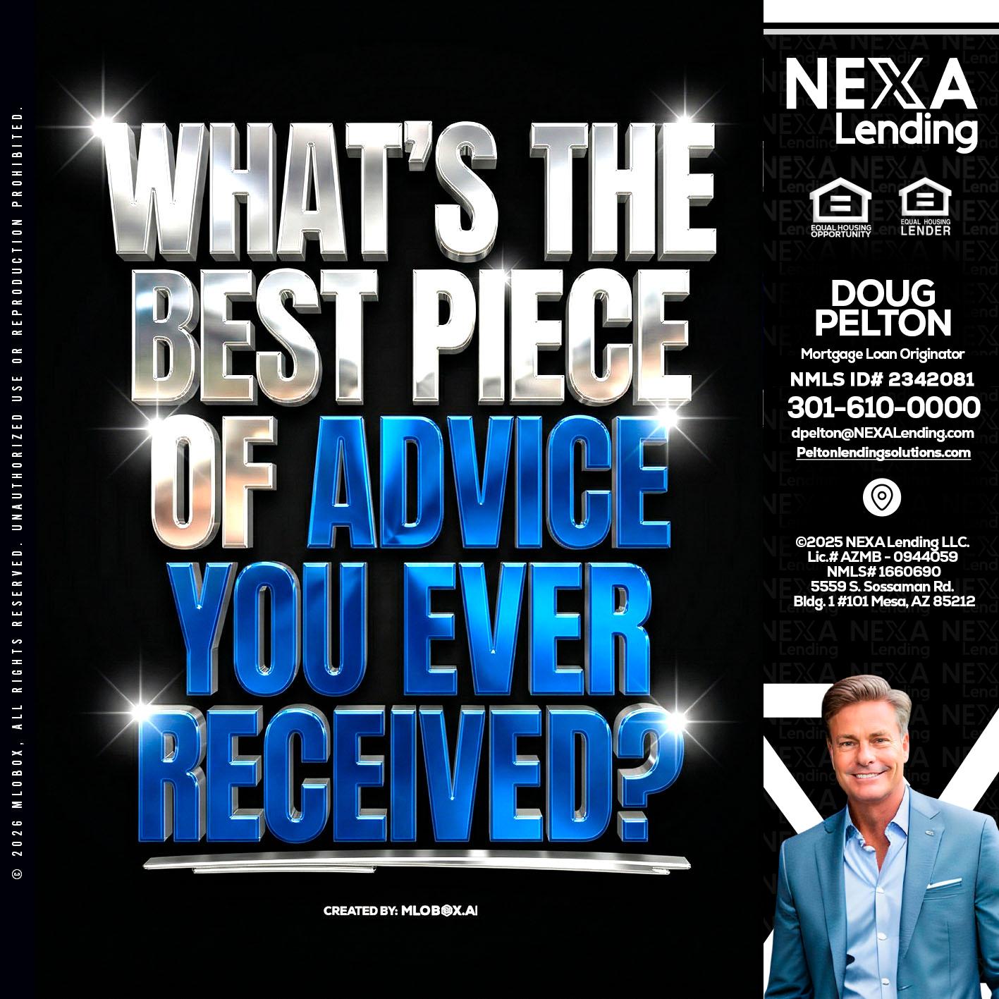 WHATS THE BEST - Doug Pelton -Mortgage Loan Officer