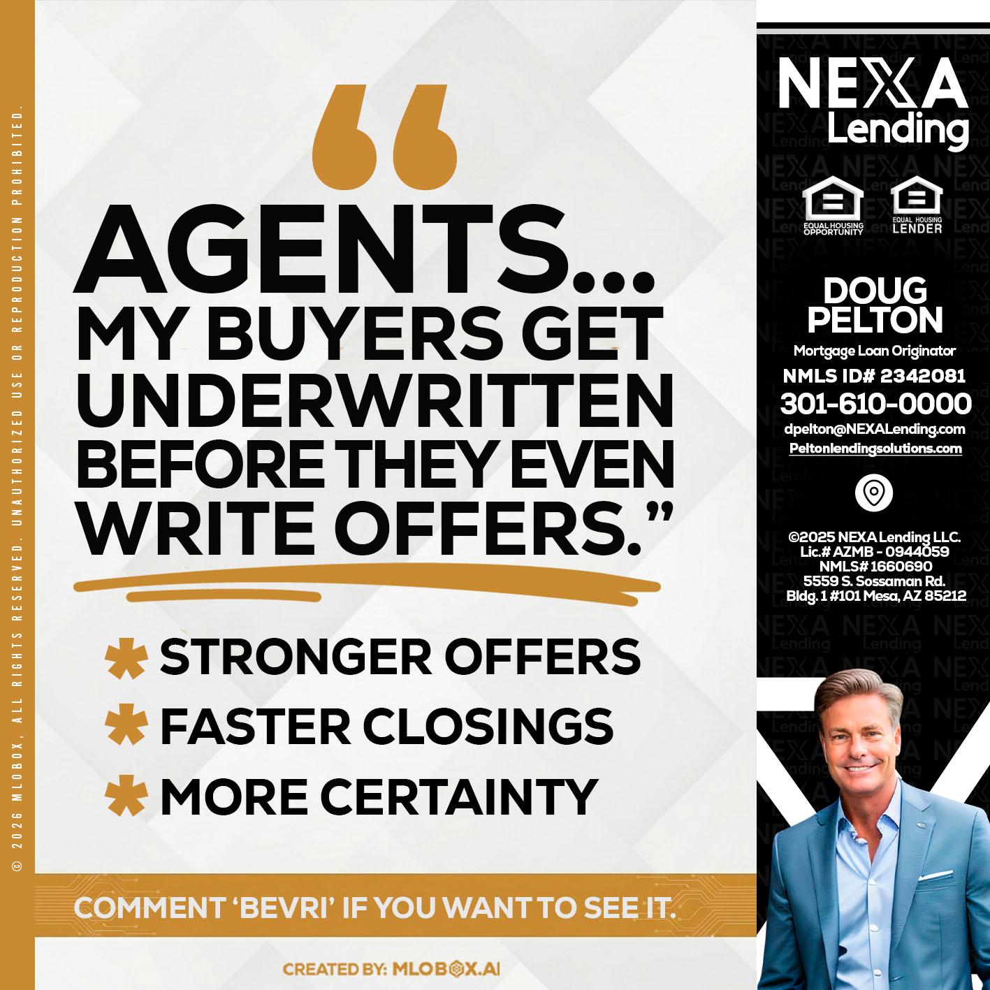 agents - Doug Pelton -Mortgage Loan Officer