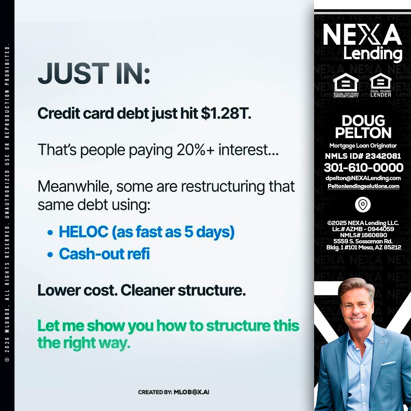 JUST IN - Doug Pelton -Mortgage Loan Officer