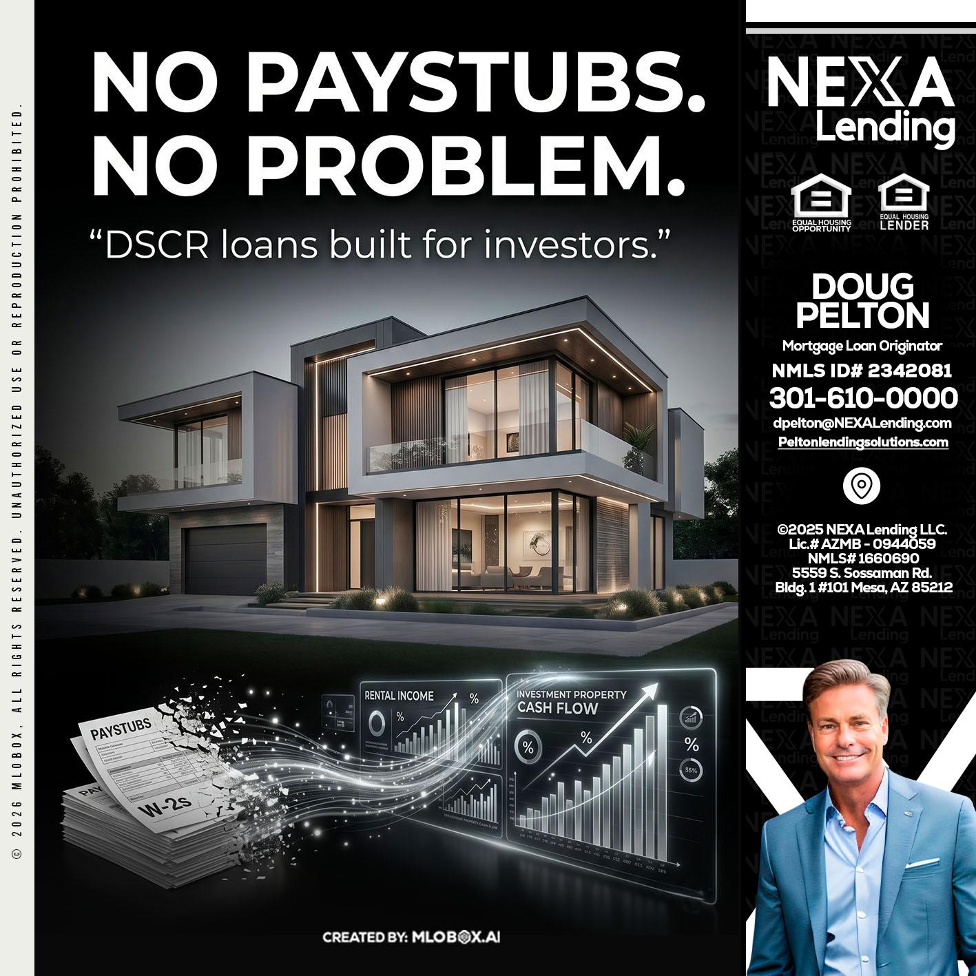 no paystub - Doug Pelton -Mortgage Loan Officer