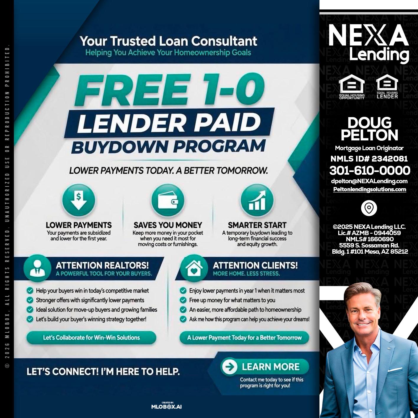 FREE 1-0 - Doug Pelton -Mortgage Loan Officer