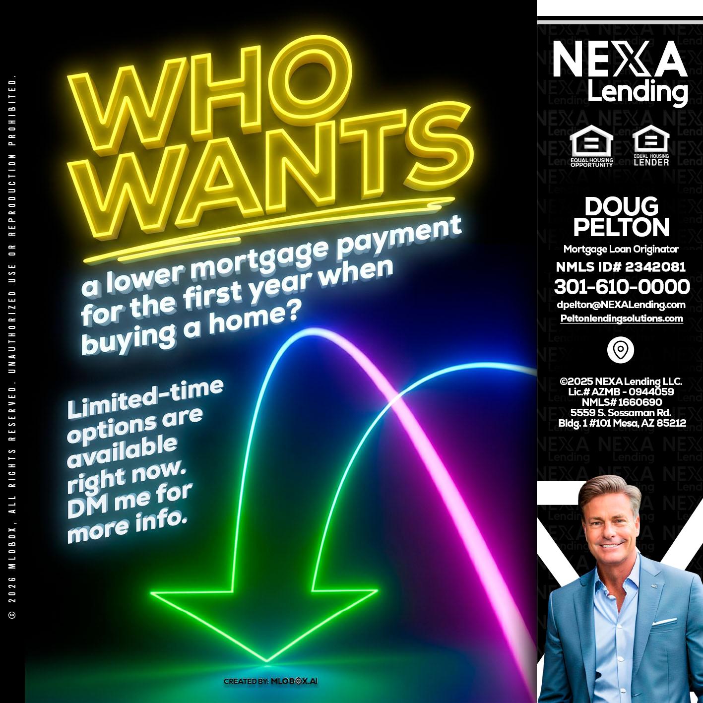 WHO WANTS - Doug Pelton -Mortgage Loan Officer
