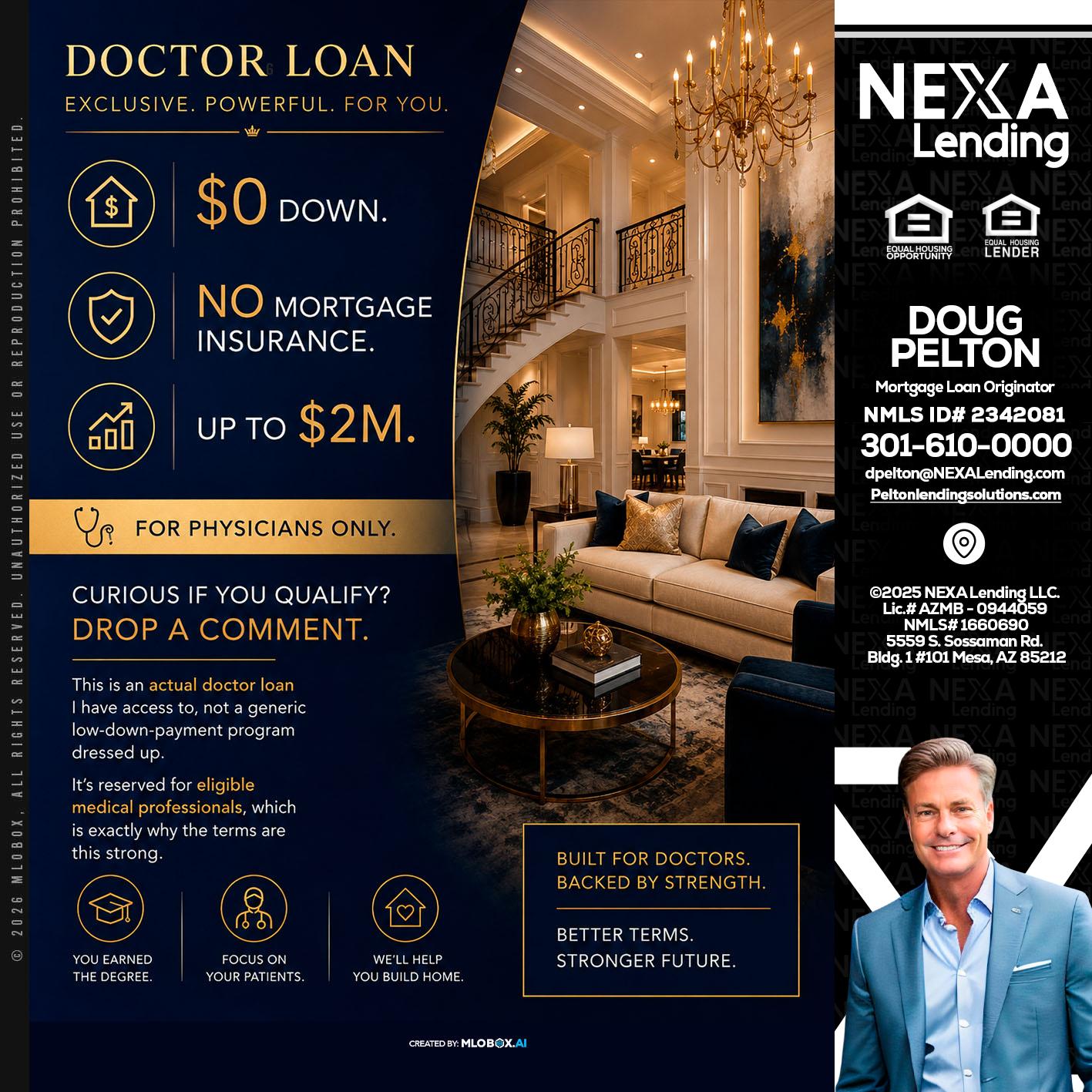 DOCTOR LOANS - Doug Pelton -Mortgage Loan Officer
