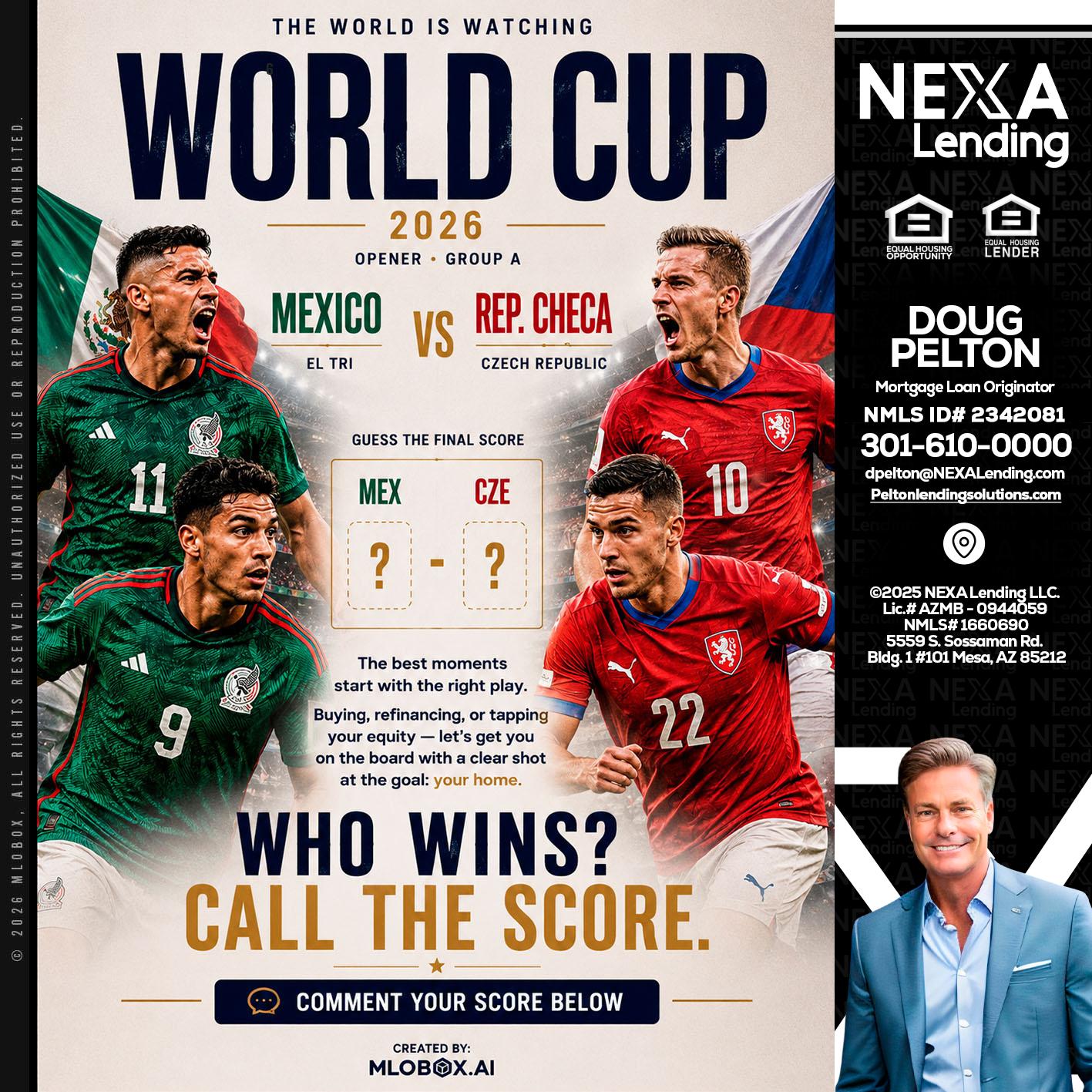 WORLD CUP 2026 - Doug Pelton -Mortgage Loan Officer
