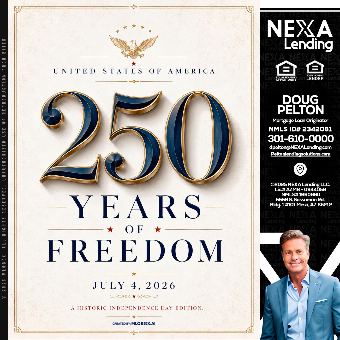 250 YEARS - Doug Pelton -Mortgage Loan Officer