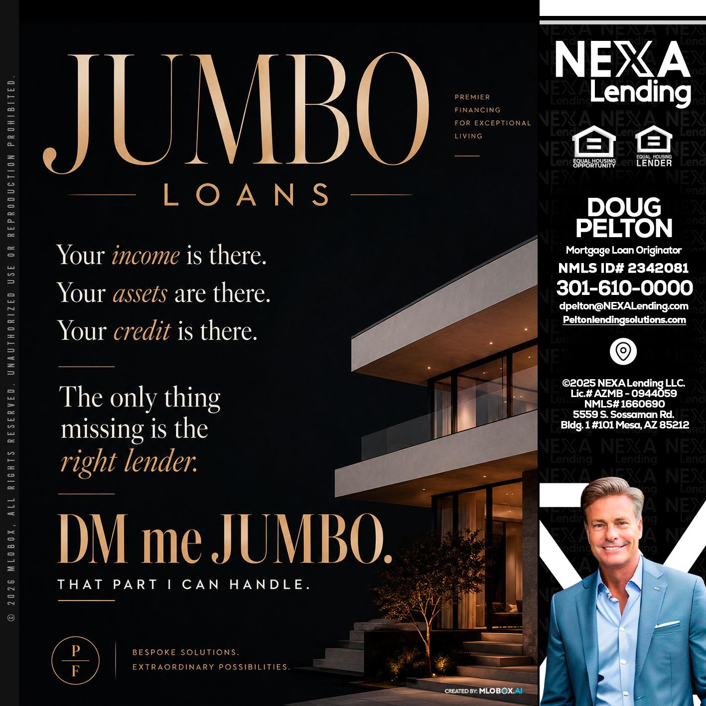 JUMBO LOANS - Doug Pelton -Mortgage Loan Officer