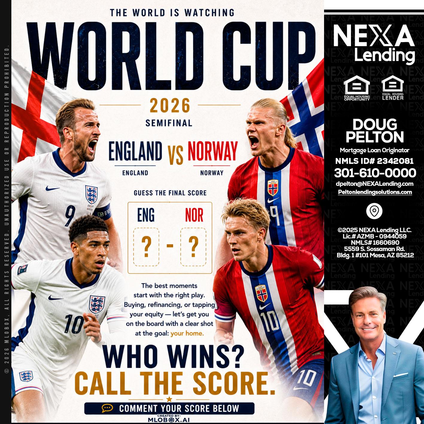WORLD CUP 2026 - Doug Pelton -Mortgage Loan Officer