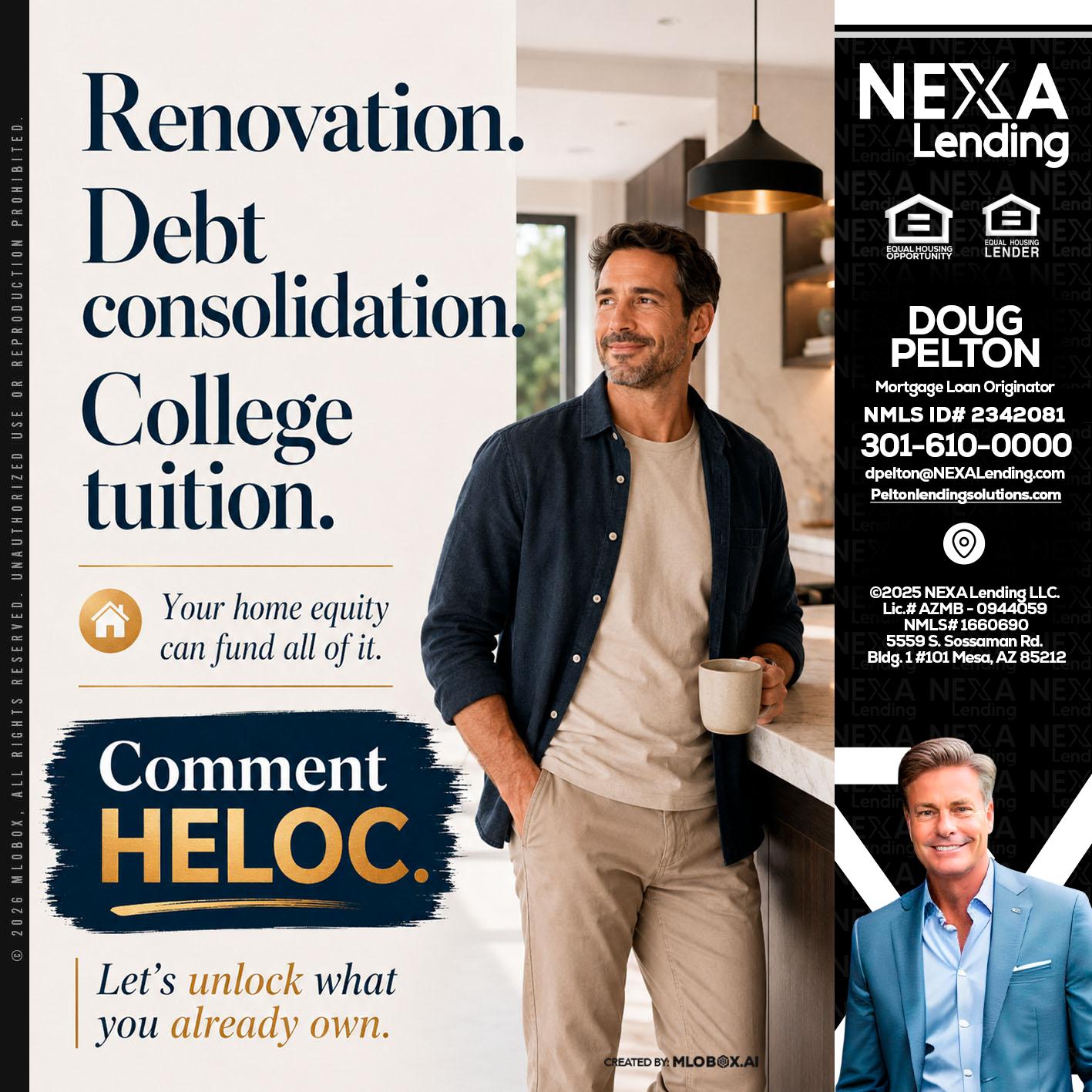 RENOVATION DEBT - Doug Pelton -Mortgage Loan Officer
