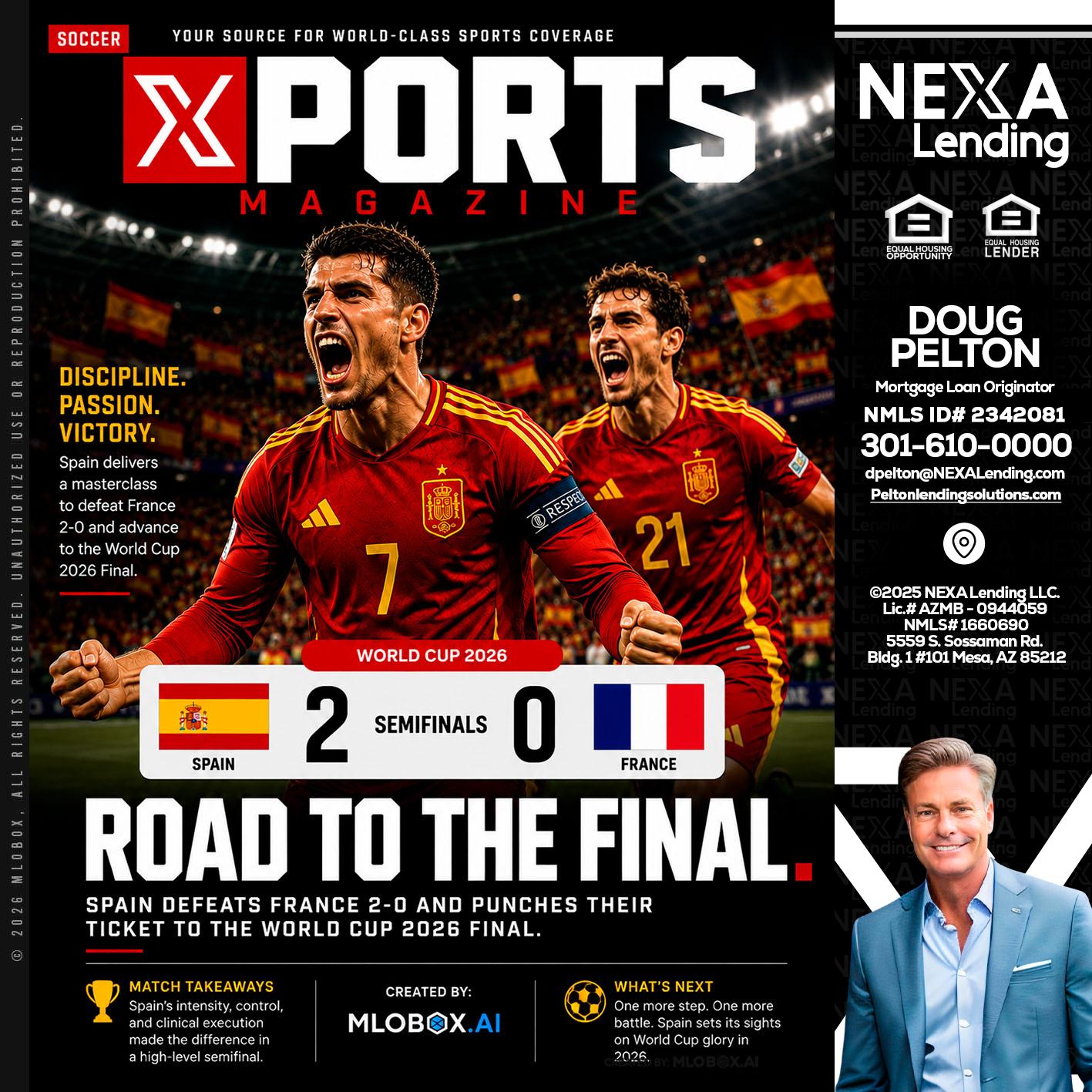 XPORTS WORLD CUP 2026 - Doug Pelton -Mortgage Loan Officer