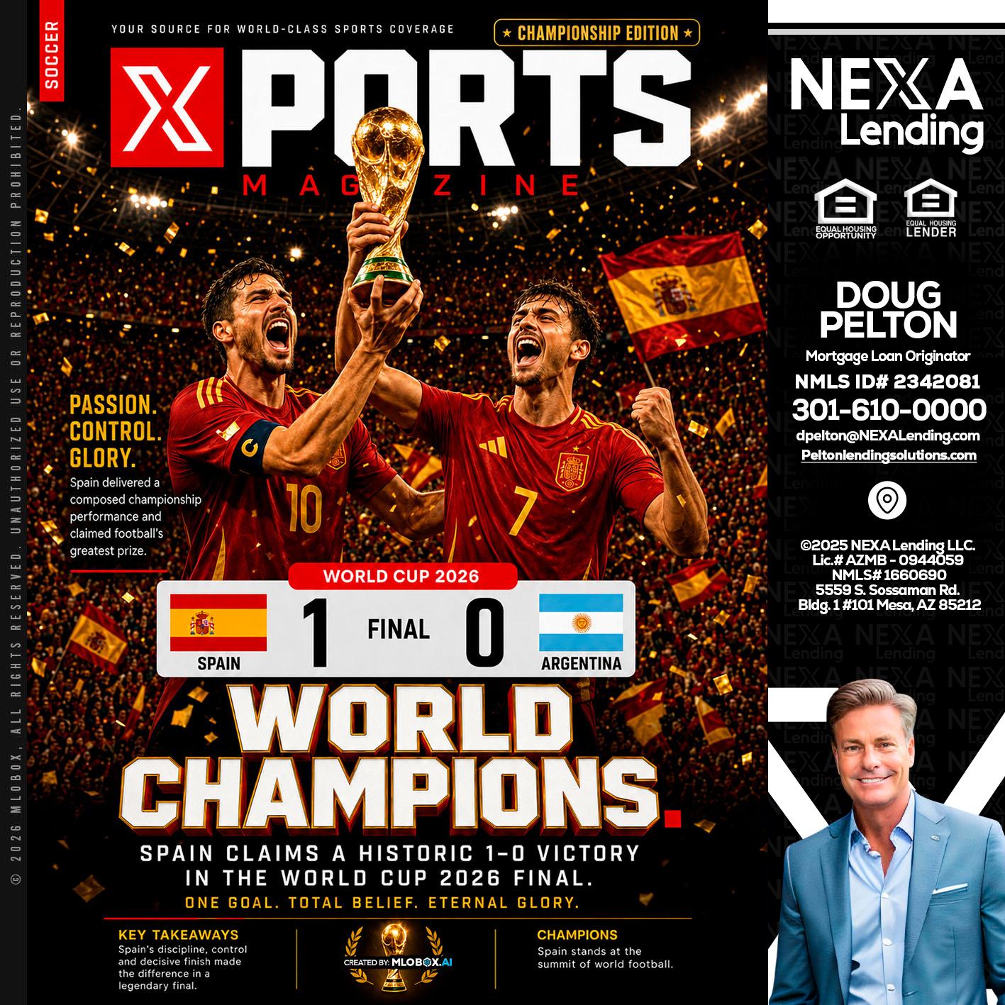 SPAIN CHAMPION - Doug Pelton -Mortgage Loan Officer
