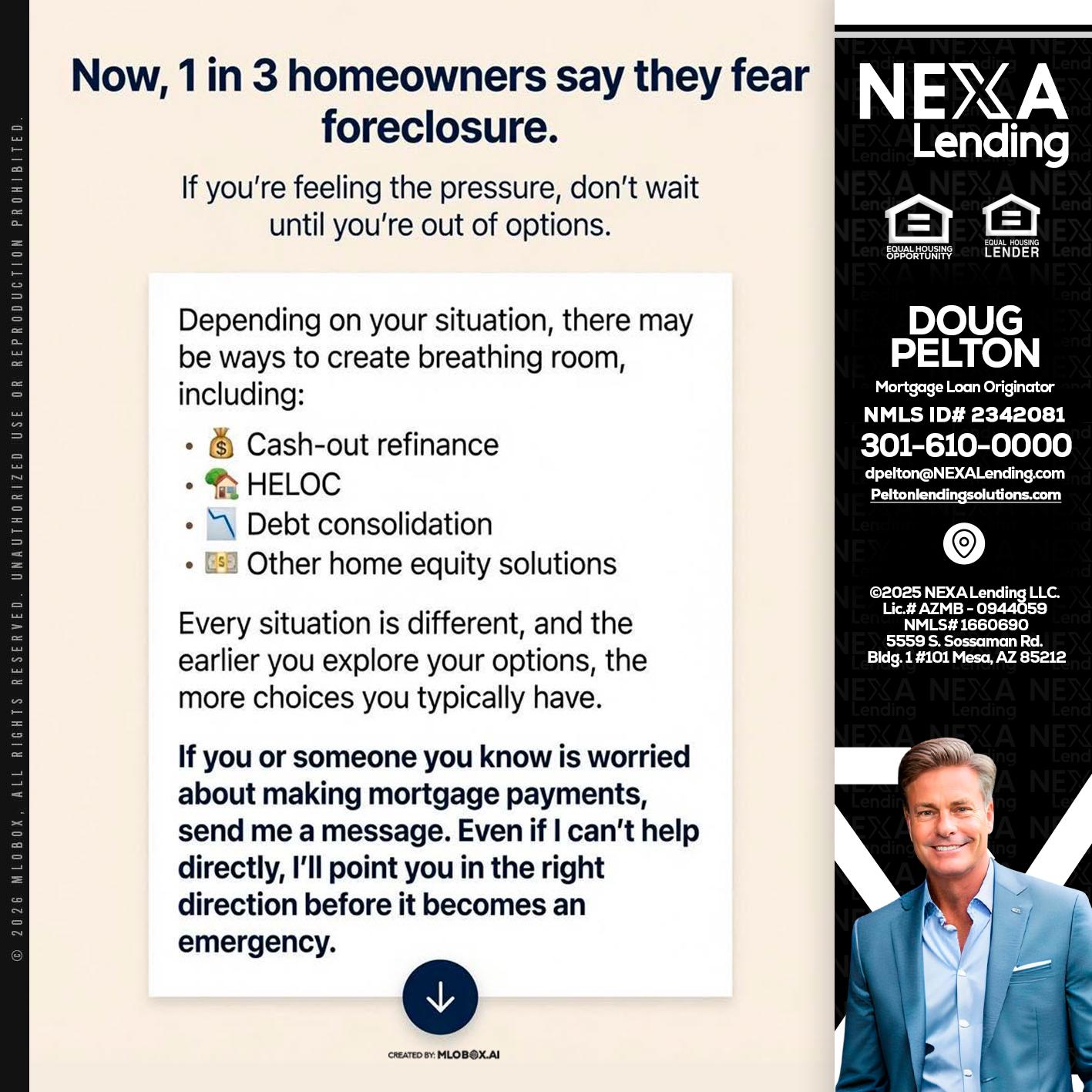 NOW, 1 IN 3 - Doug Pelton -Mortgage Loan Officer