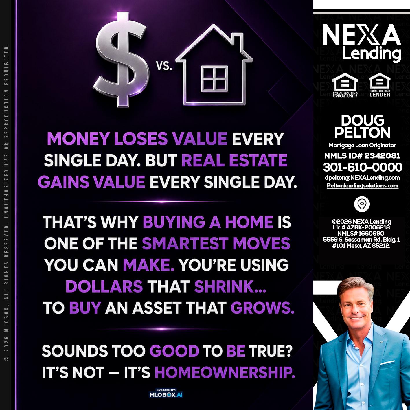 MONEY LOSES - Doug Pelton -Mortgage Loan Officer