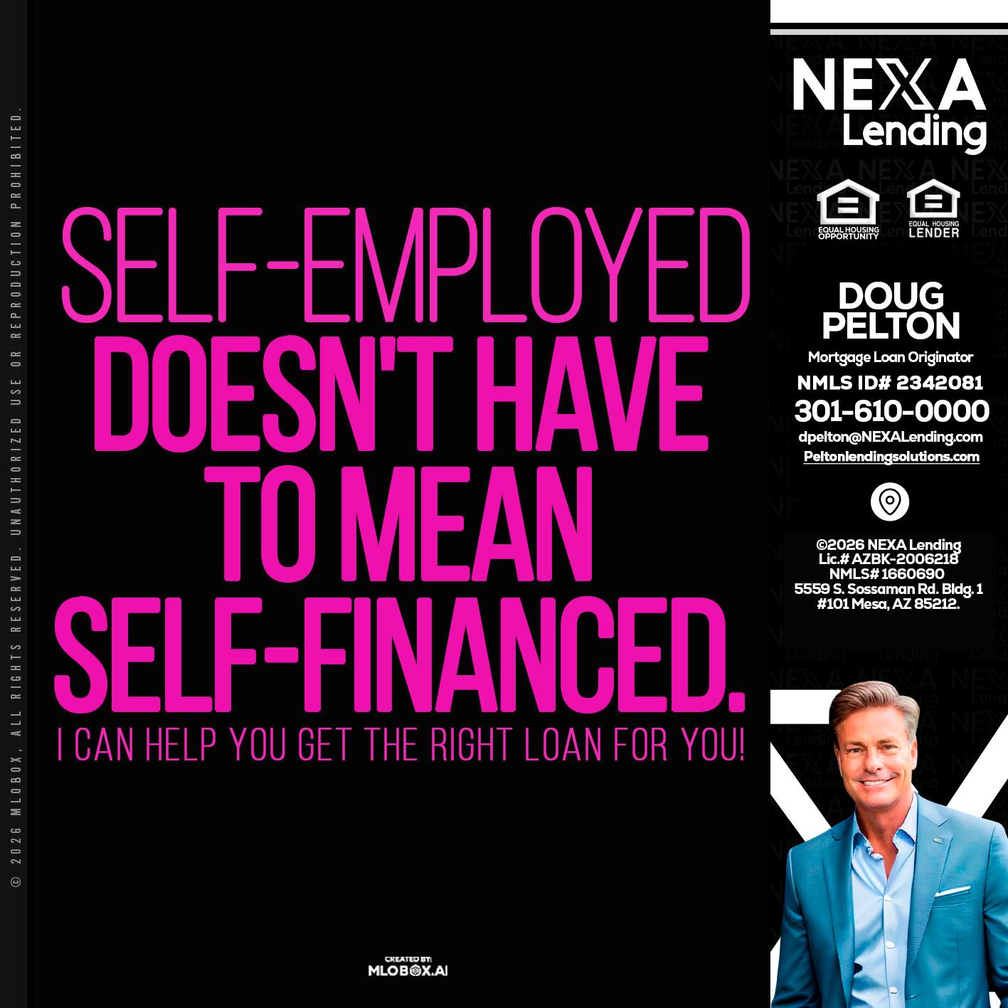 self employed - Doug Pelton -Mortgage Loan Officer