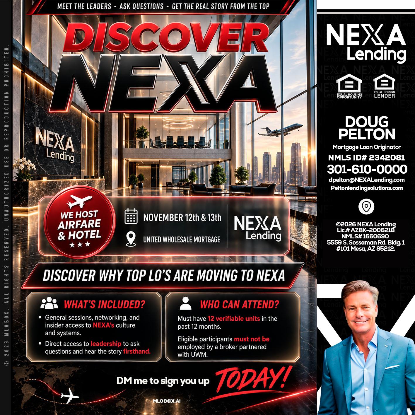 DISCOVER NEXA - Doug Pelton -Mortgage Loan Officer