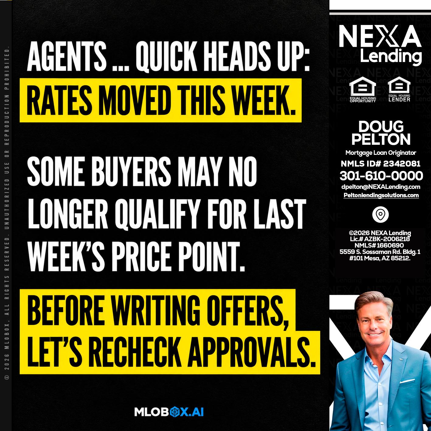AGENTS QUICK - Doug Pelton -Mortgage Loan Officer