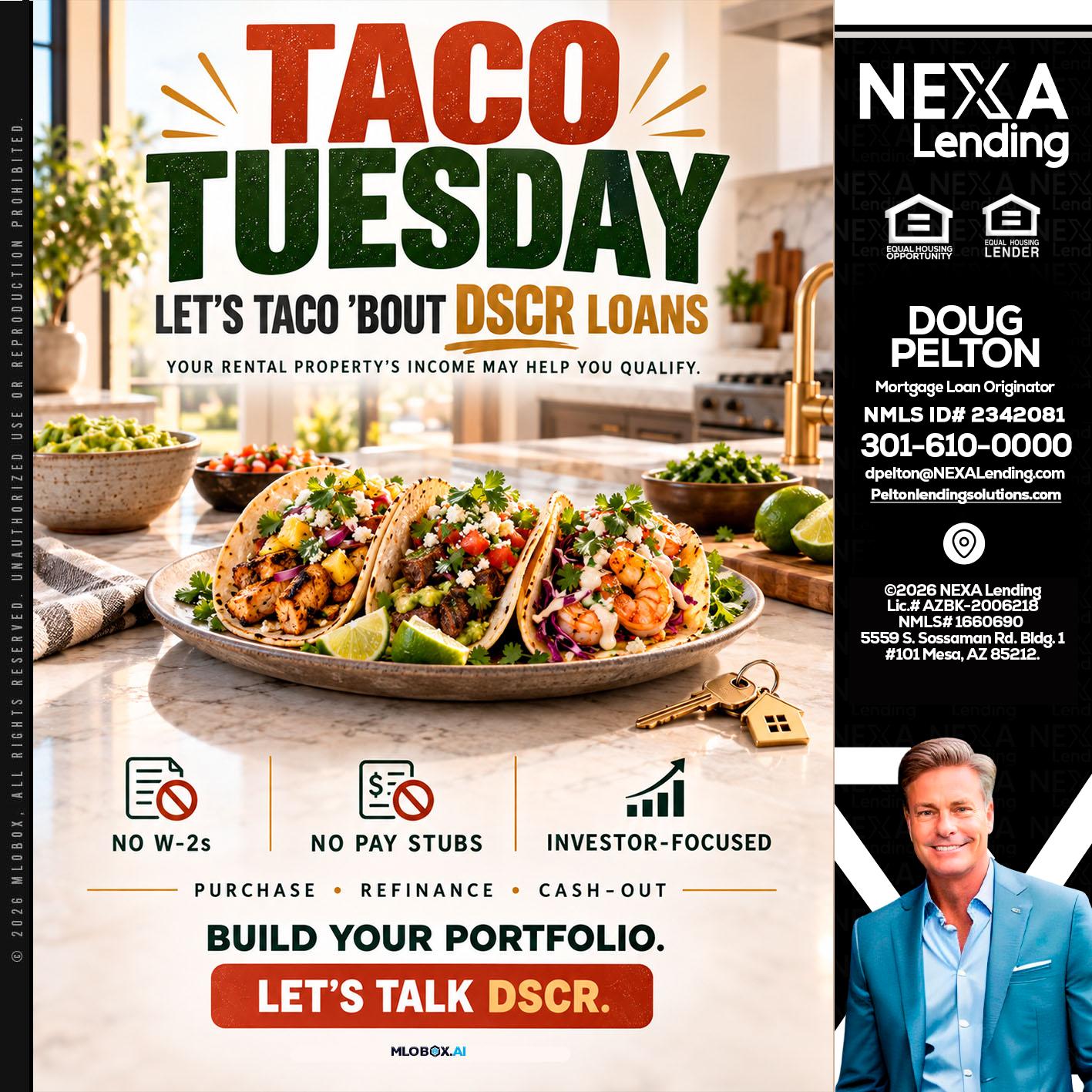 TACO TUESDAY - Doug Pelton -Mortgage Loan Officer