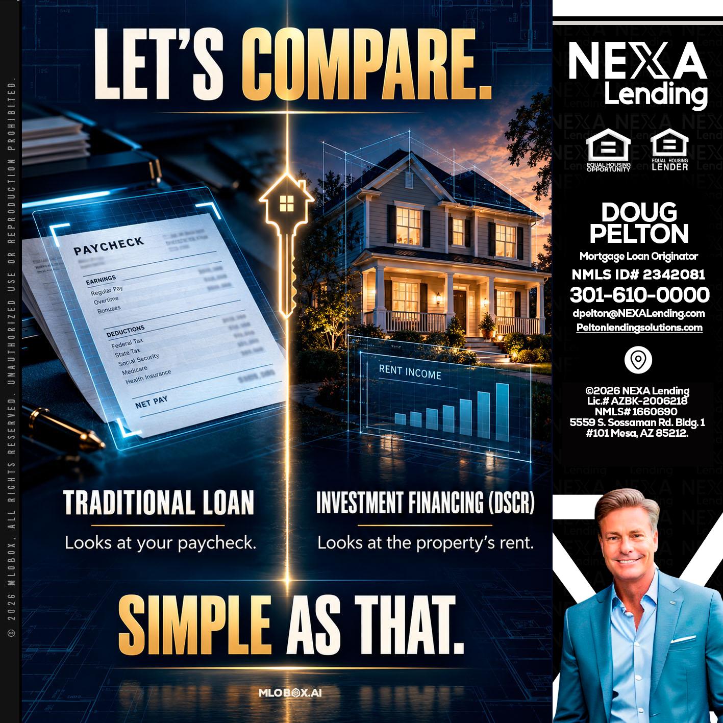 lets compare - Doug Pelton -Mortgage Loan Officer