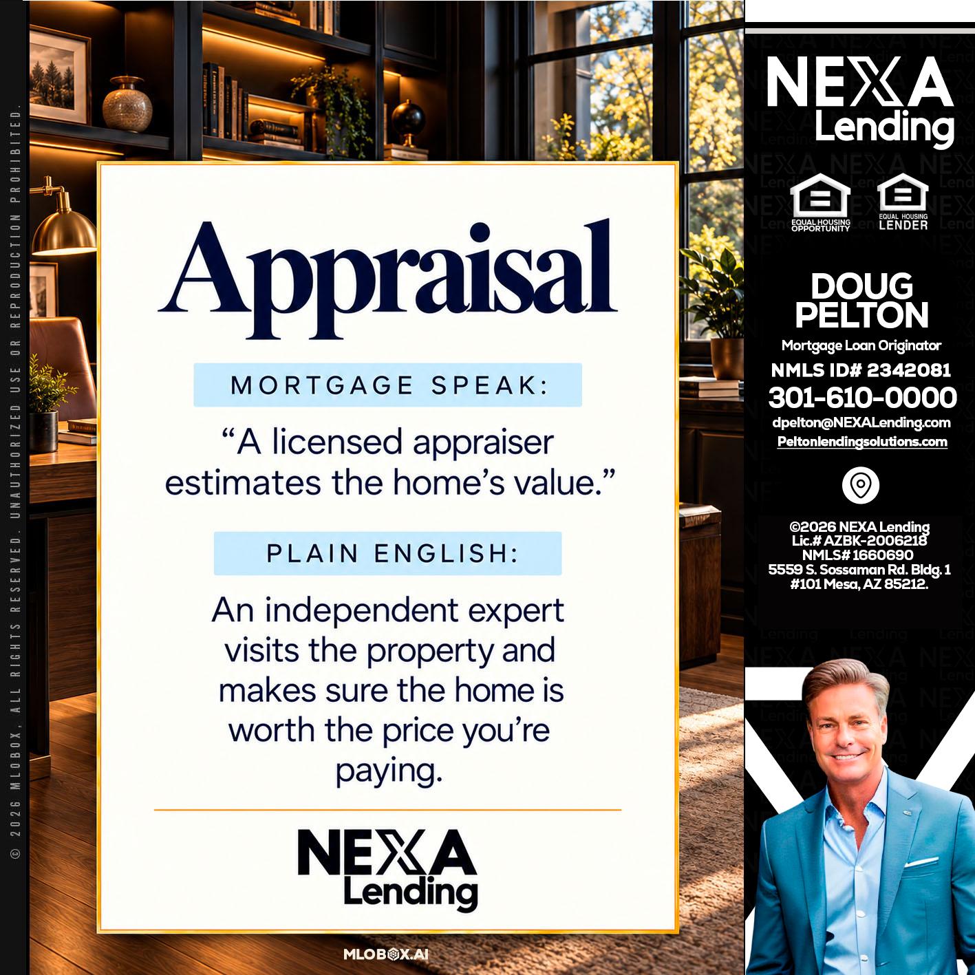 appraisal - Doug Pelton -Mortgage Loan Officer