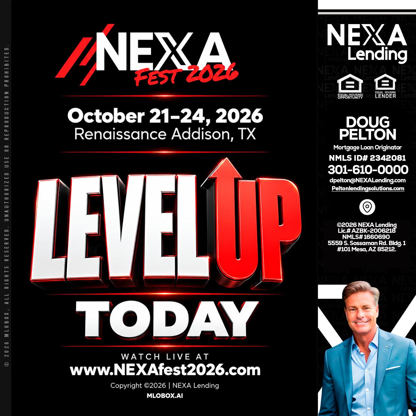 LEVEL UP TODAY - Doug Pelton -Mortgage Loan Officer