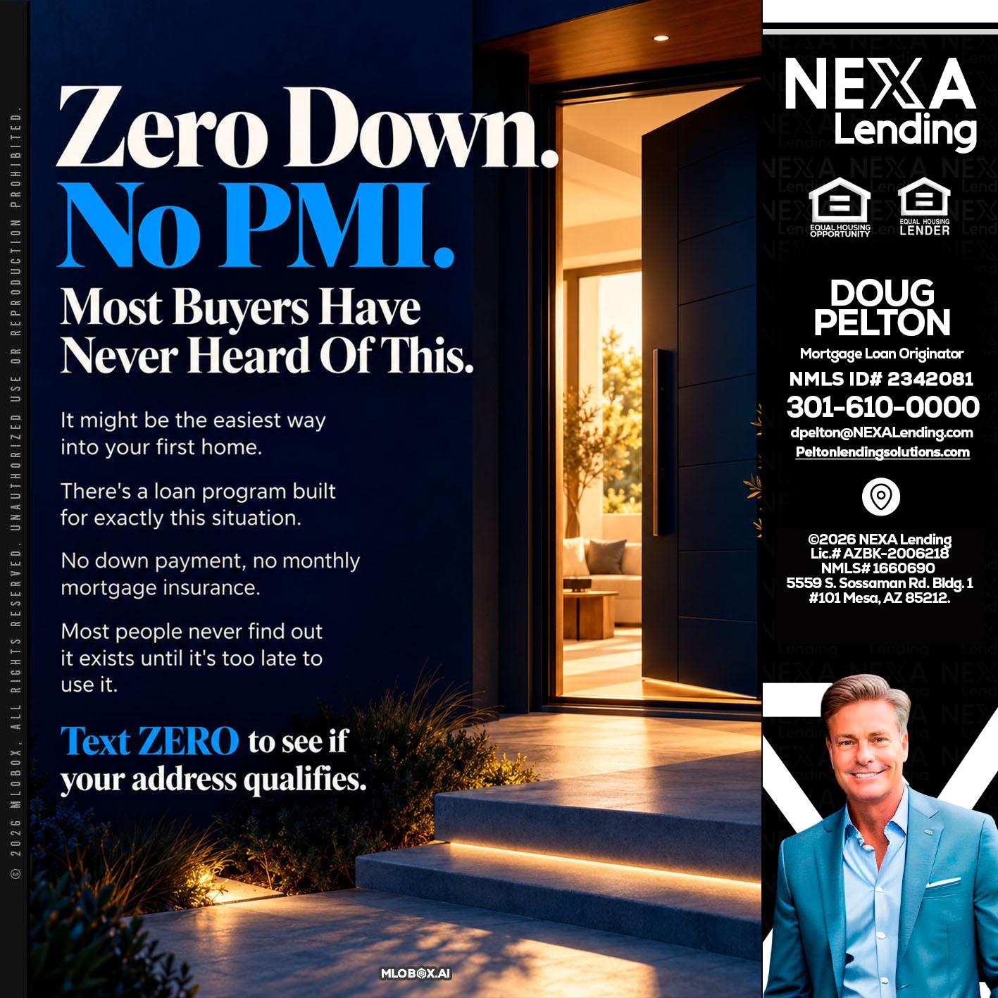 zero down - Doug Pelton -Mortgage Loan Officer